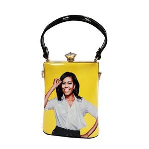 Tigerstars Yellow Michelle Obama Top Handle Bag